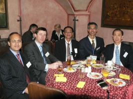 Our local delegates having breakfast with Honorary Consul, CZ Rep