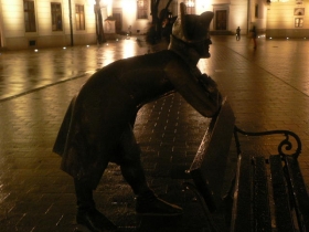 Symbol of Bratislava - the Napolean figure